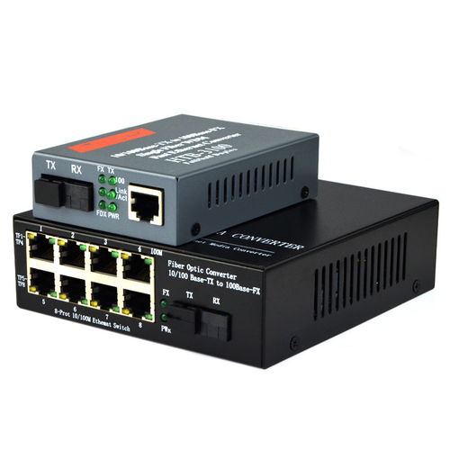Haohanxin百兆1光8電單模單纖與1光1電光纖收發(fā)器 光電轉(zhuǎn)換解決方案詳解